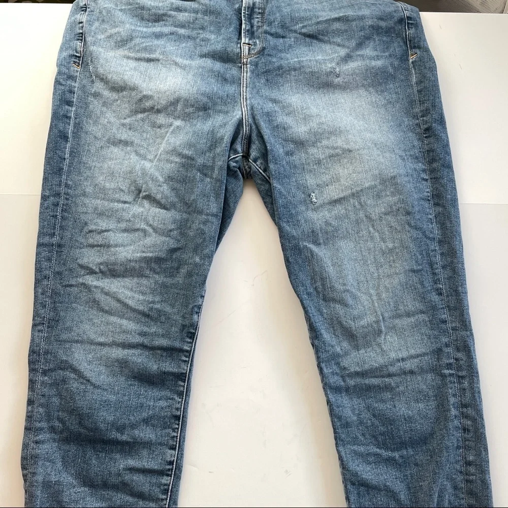 GOOD AMERICAN Good Legs stepped-hem skinny high-rise jeans plus size 24